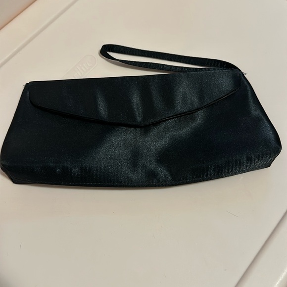 sasha Handbags - Black Satin Handbag